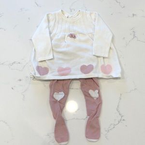 First Impression Heart Knitted Dress